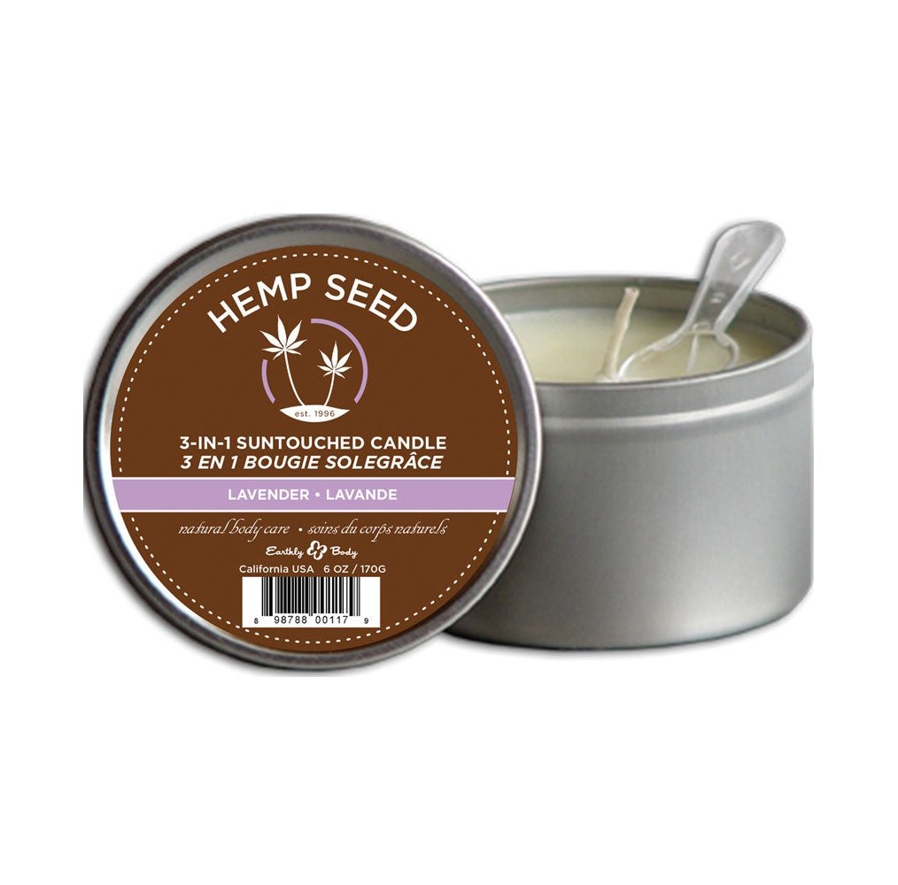 Earthly Body 3-in-1 Massage Candle-Lavender 6oz
